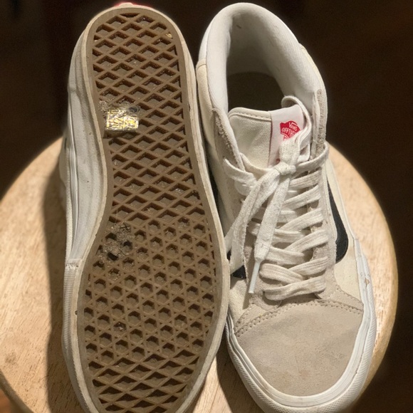 Vans half cabs white/beige 8M used - Picture 6 of 8